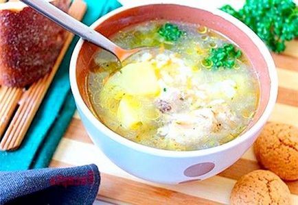 Курячий суп з вівсянкою - рецепт з фото