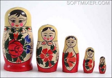 Legendás matryoshka baba, softmixer