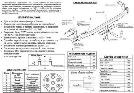 Experiența personală - instalarea barei de remorcare pe sedanul kiaro