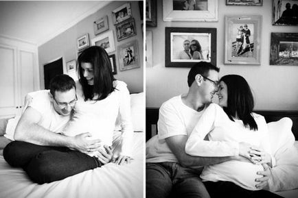 Cea mai bună idee a unei fotografii pentru femeile însărcinate cu soțul ei