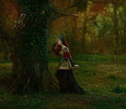Imagini magice ale femeilor în pădurile galeze - fotorelax