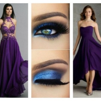 Make-up sub rochie violet (19 pics) make-up seara la balul de brunet sub liliac