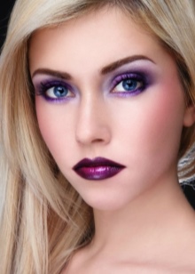 Make-up sub rochie violet (19 pics) make-up seara la balul de brunet sub liliac