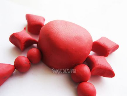 Maestrul de clasă cum să mucegă un crab din plasticină