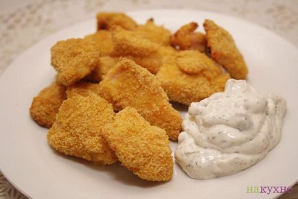 Nuggets tartármártással - lépésről lépésre recept fotók