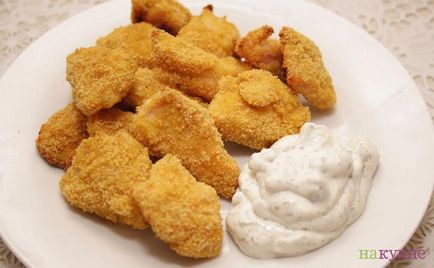 Nuggets tartármártással - lépésről lépésre recept fotók