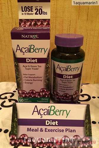 Natrol dieta acaiberry, acai & amp; ceai verde super-alimente - 