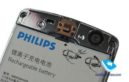 Prezentare generală a telefonului gsm philips xenium 9 @ 9w