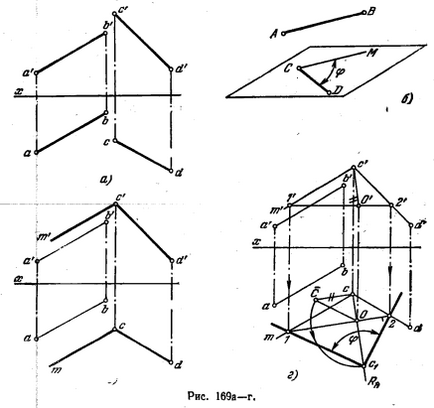 Determinarea unghiurilor - aplicarea metodelor de transformare a desenelor - rezolvarea sarcinilor pentru