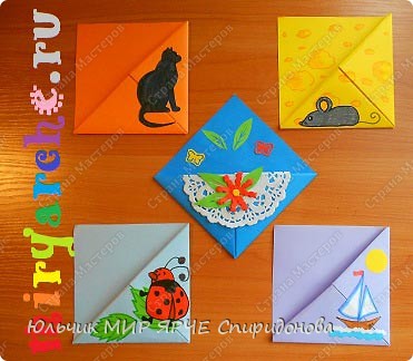 Орігамі закладка-куточок для школярів і не тільки, країна майстрів