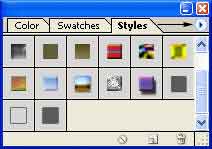 Палітра стилів, як додати новий стиль в photoshop