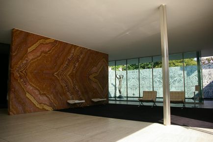 Németország Pavilion Barcelona, ​​építészet