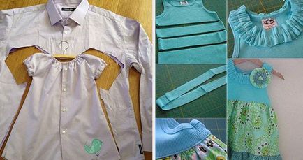 Переробка чоловічої сорочки оригінальна новий одяг
