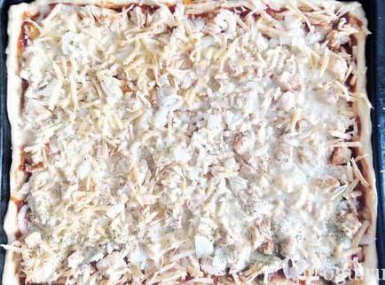 Піца з куркою рецепт в домашніх умовах в духовці з фото