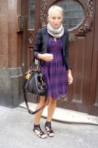 Плаття фіолетового кольору фасони, з чим носити, 50 фото