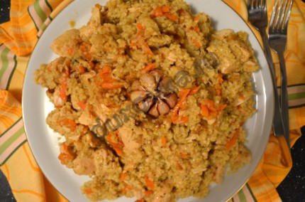 Bulgur Pilaf csirkét multivarka - recept fotókkal