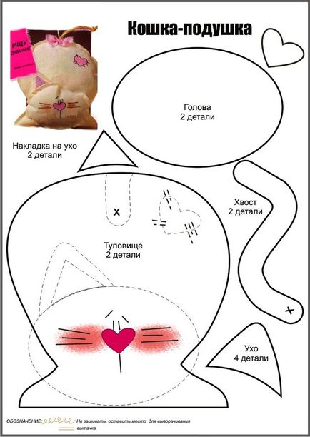 Perna tricotata pisica crosetate - pernele pisicii cu maini proprii, cu modele si modele