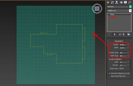 Grilat de tavan suspendat în 3ds max