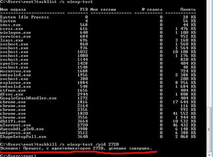 Comenzi utile privind modul de vizualizare și terminare a proceselor pe un computer la distanță