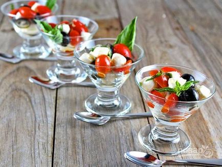 Salată de porție - rețetă pas cu pas cu fotografie