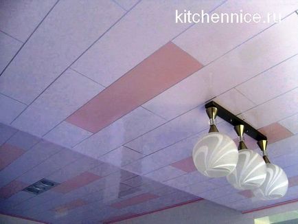 Стеля з пластикових панелей на кухні фото дизайну та оздоблення