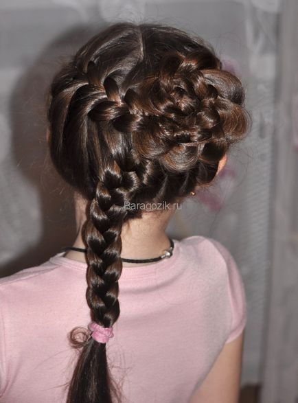 Зачіски для дівчаток коса навиворіт, пучок в стилі ампір, плетіння у вигляді квітів