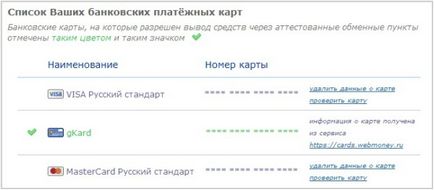 Verificarea unui card bancar în webmoney
