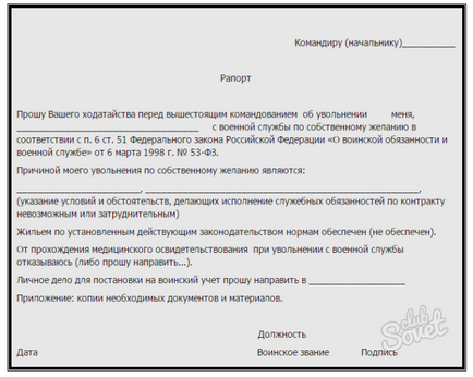 Raport privind încetarea contractului de serviciu