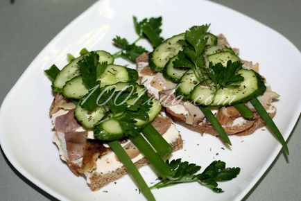 Рецепт бутербродів з куркою і огірком - бутерброди від 1001 їжа