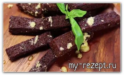 Recept fokhagymás pirítós fekete kenyeret (recept) Recept fokhagymás pirítós fekete kenyeret