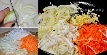 Рецепт фунчози з куркою і овочами по-корейськи