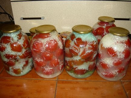 Retete de roșii pentru iarnă cum ar fi să sare în borcane, găleți, tomate stoc, de casă, cu mâinile lor,