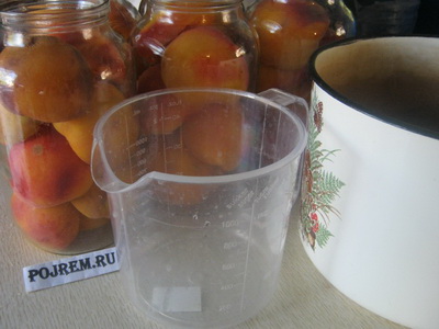 Рецепт компоту з персиків на зиму