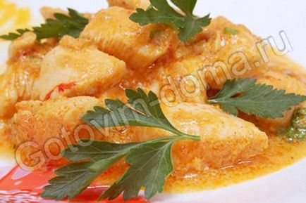 Recept csirke curry és gyömbér