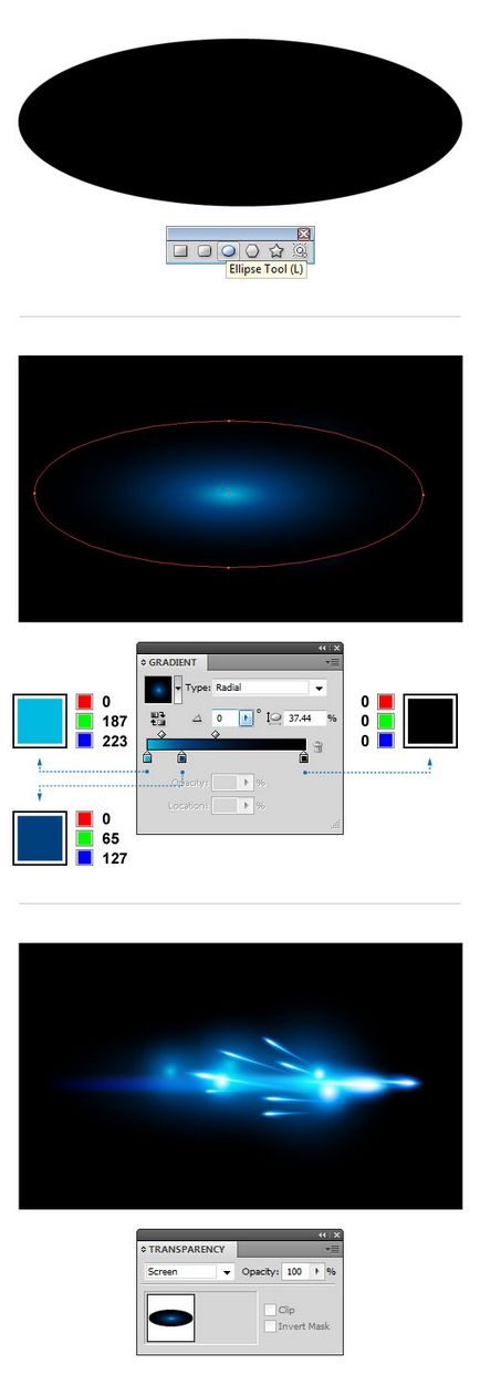 Desenați o cometă în Adobe Illustrator