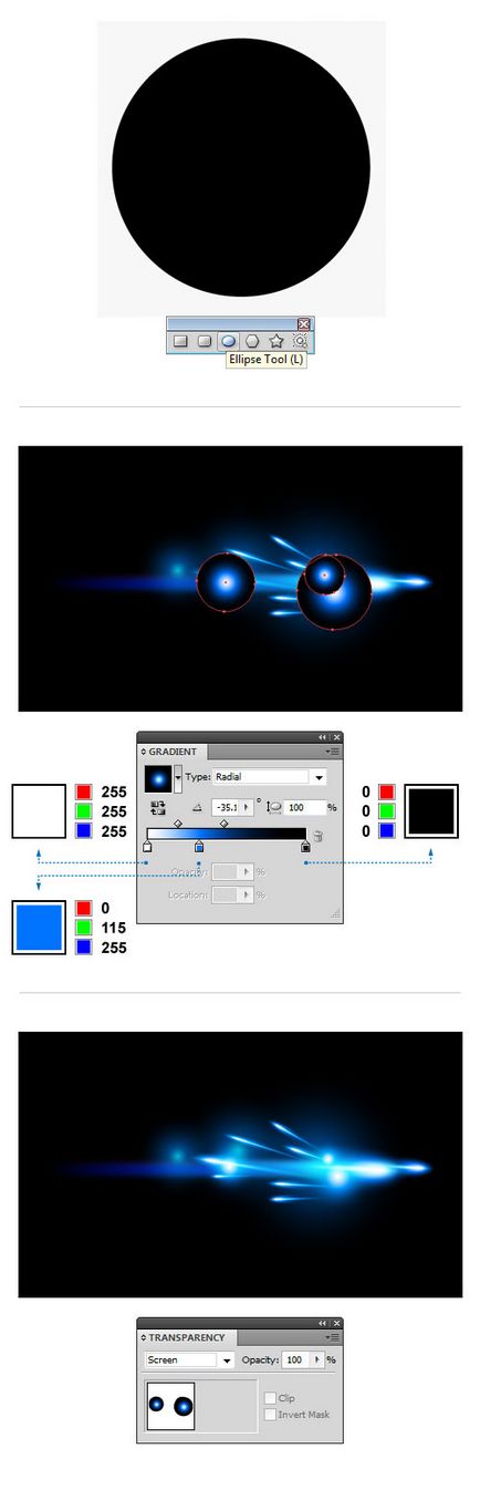 Desenați o cometă în Adobe Illustrator