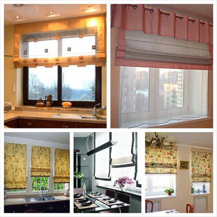 Рулонні штори в інтер'єрі кухні - вибираємо рулонні штори на кухню фото ідеї для натхнення