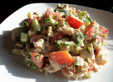 Salată de pui cu sos tartar - o rețetă cu o fotografie cum să gătești într-o casă gustoasă