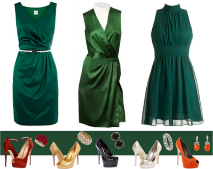Cu ce ​​să poarte o rochie verde strălucitoare imagine de primăvară