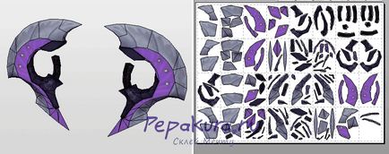 Зробити клинки антімага своїми руками, anti mage blade download template, pepakura