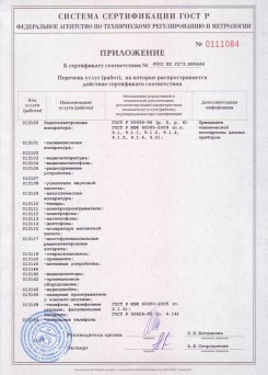 Certificat de examinare, revizuire și eliminare a echipamentelor din Sankt Petersburg