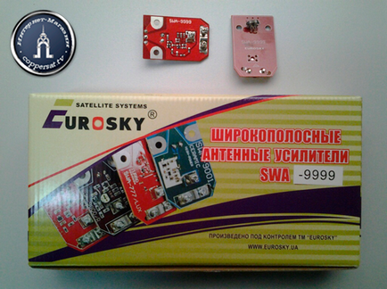 Широкосмуговий антенний підсилювач eurosky swa-9999, супутникове обладнання та цифрове ефірне