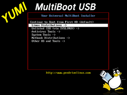 Creați o unitate flash multi-boot cu ajutorul yumi