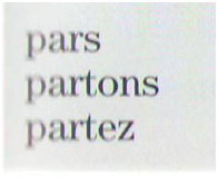 Conjugarea verbului partir, franceză, lecții on-line