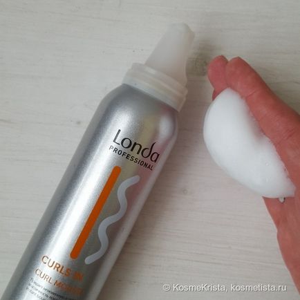 Styling szerek Londa szakmai fürtök mousse a göndör haj, és megvédheti a hő