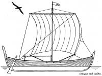 Construind o copie a barcii navale slave antice (orizontul