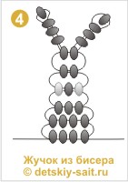 Схема плетіння жучка з бісеру, редиска - дитячий ігровий сайт