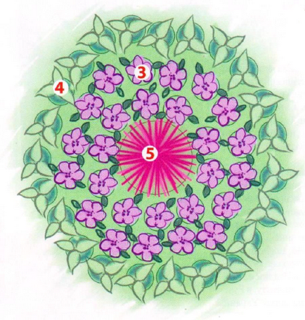 Схема квітника в тіні для початківців