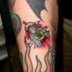 Tatuajul unei muște - semnificație, tehnică și stil de aplicare, foto