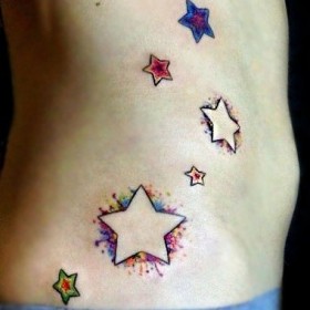 csillag tetoválás